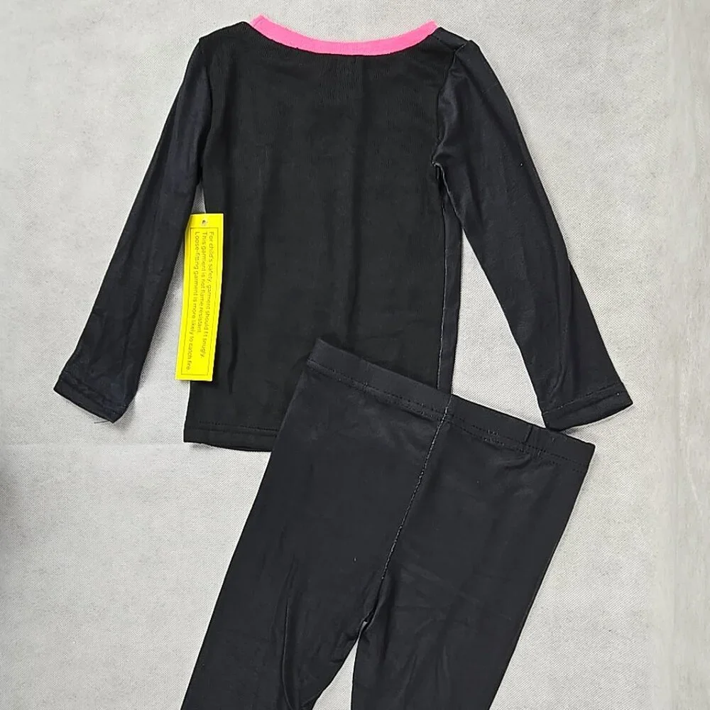 PJs and Pumpkins Baby Girl 18 mo Skeleton Halloween Long Sleeve 2 piece Set NWT‎